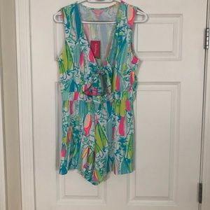 Lilly Pulitzer ROMPER— MEDIUM— classic print NWT